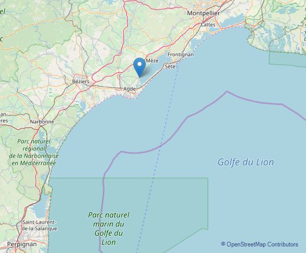 Landkarte Marseillan